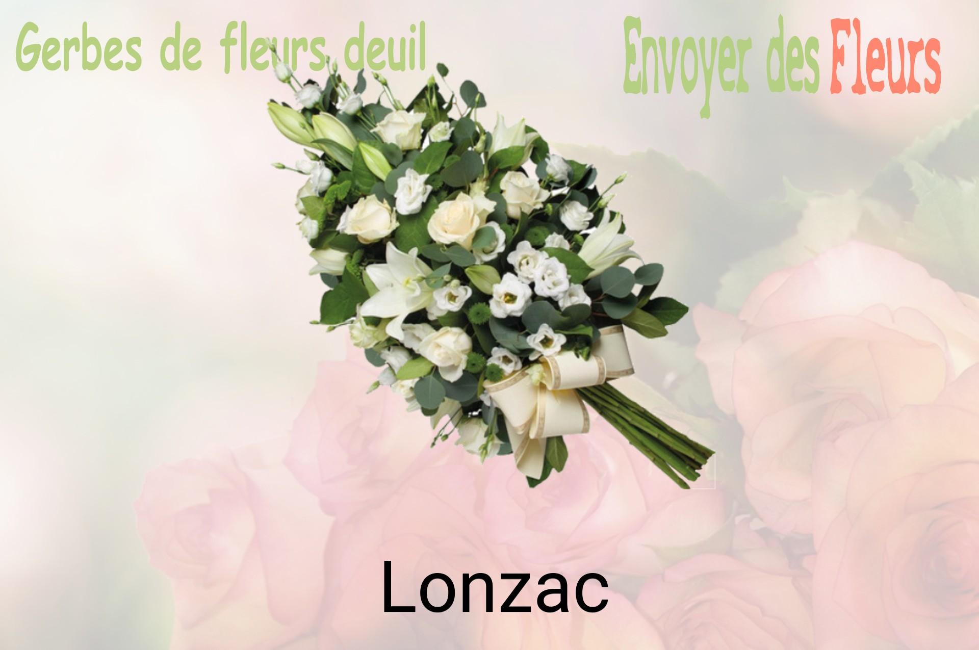 Gerbe de fleurs de deuil livrée à Lonzac